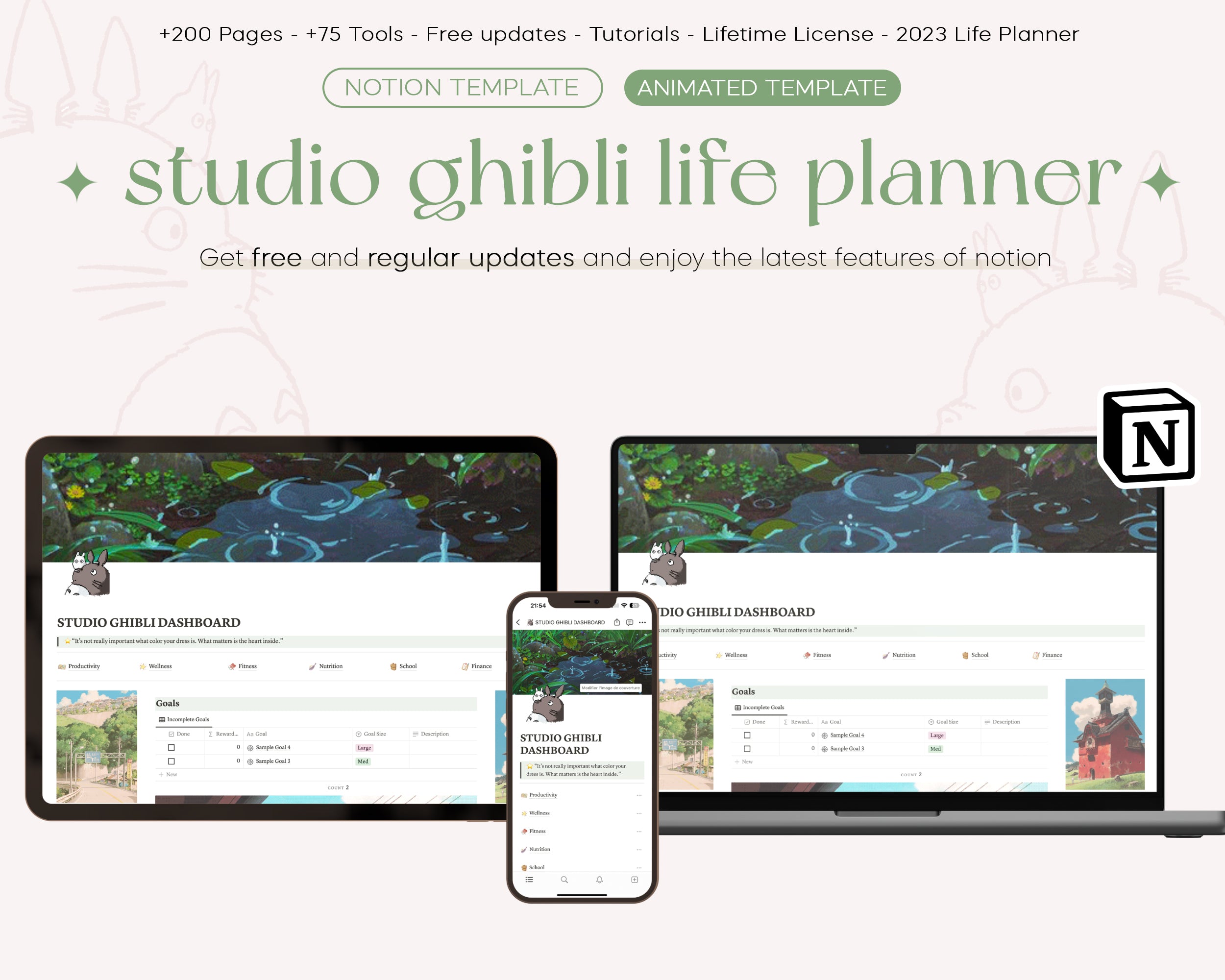 Studio Ghibli Notion Template