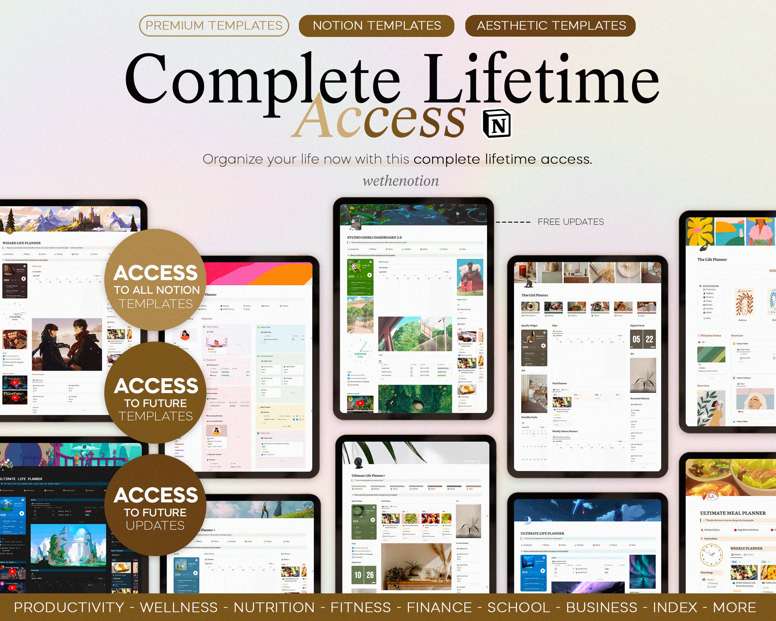 Ultimate Notion Templates Bundle (Complete Lifetime Access)