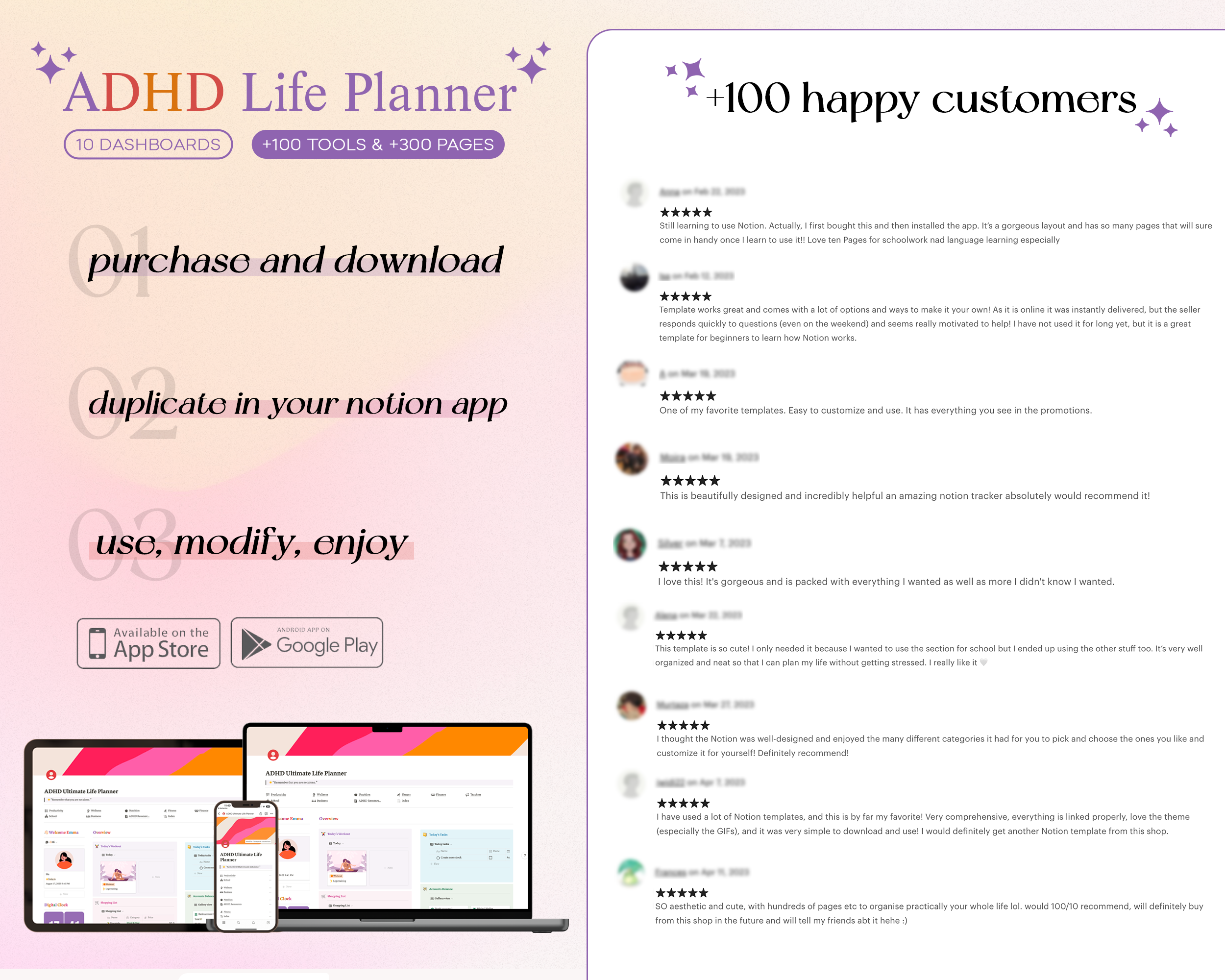 ADHD Life Planner Notion Template