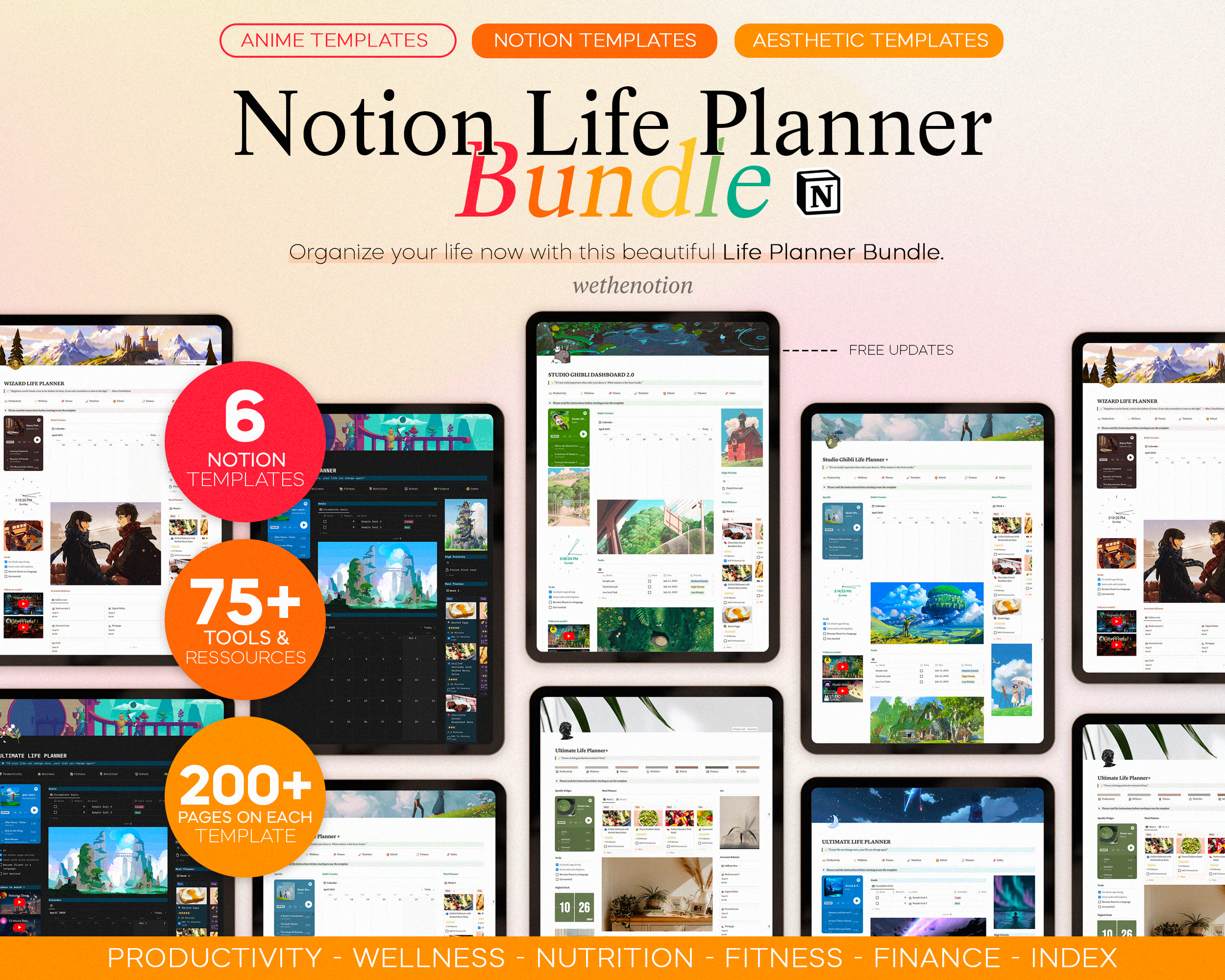 Ultimate Life Planner Bundle (6 templates)