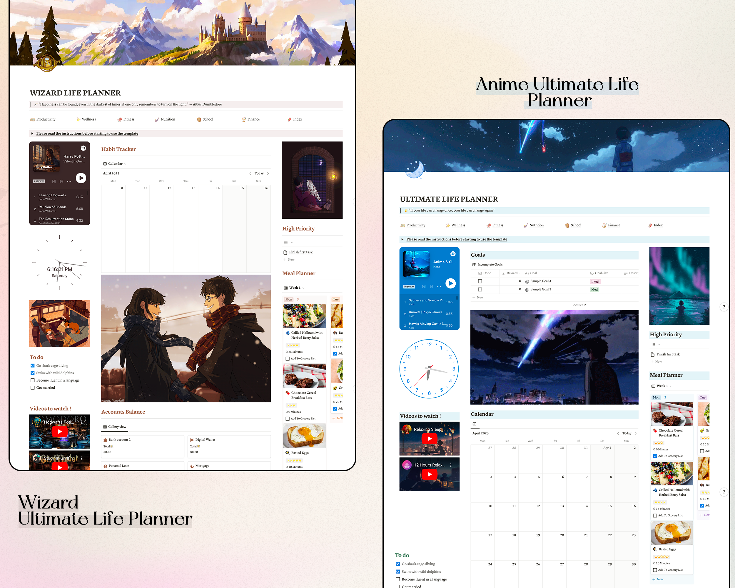 Ultimate Life Planner Bundle (6 templates)