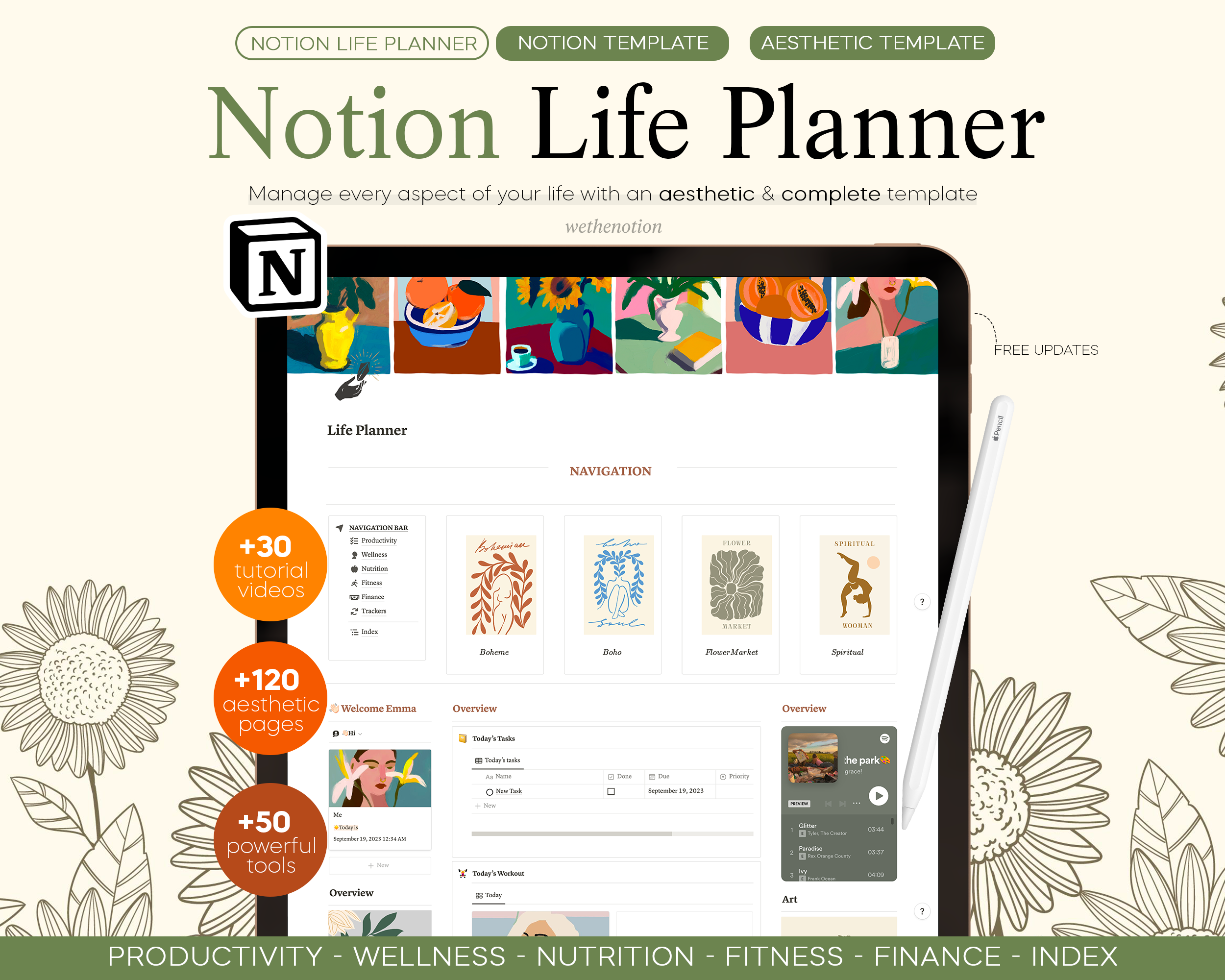 Life Planner Notion Template