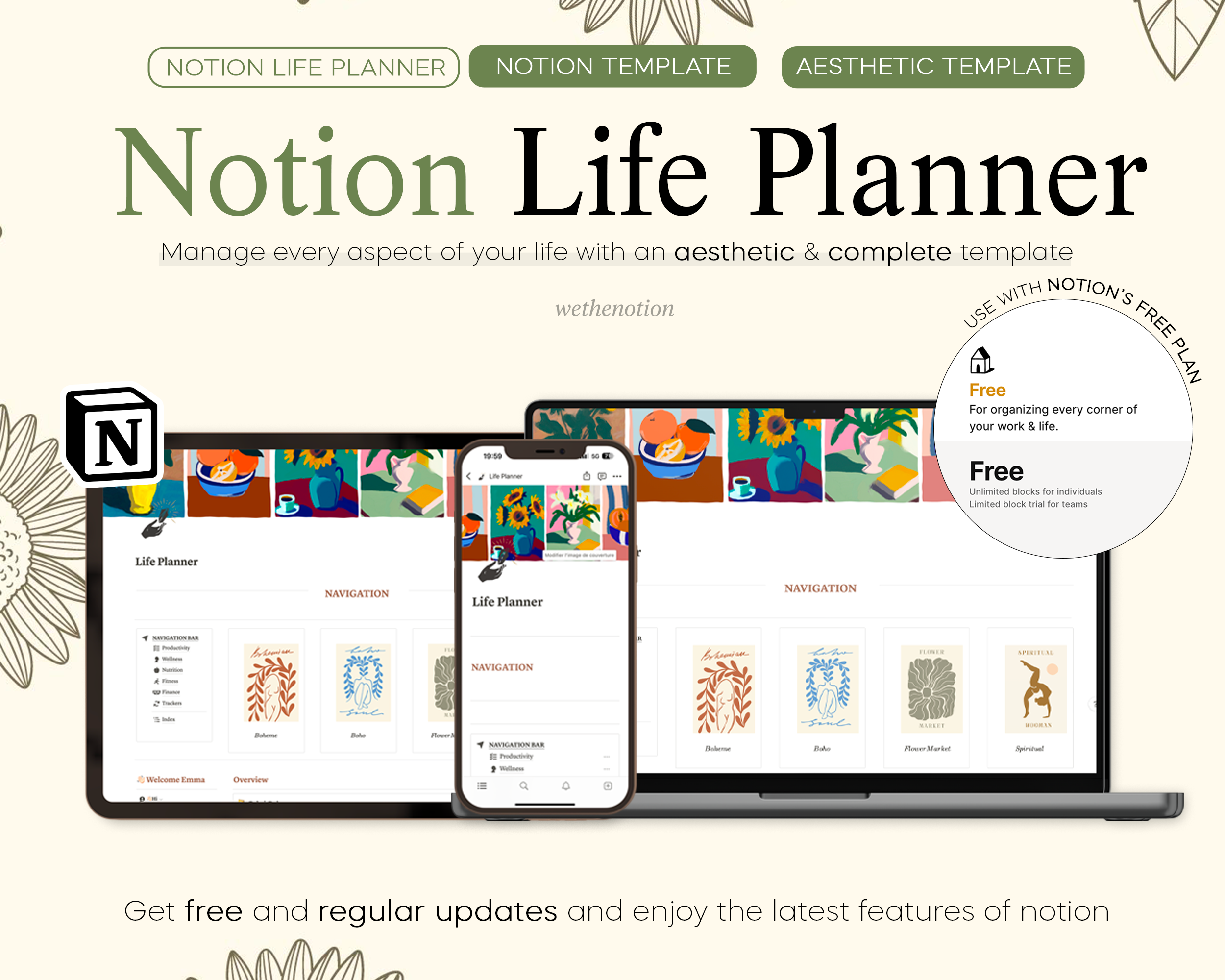 Life Planner Notion Template