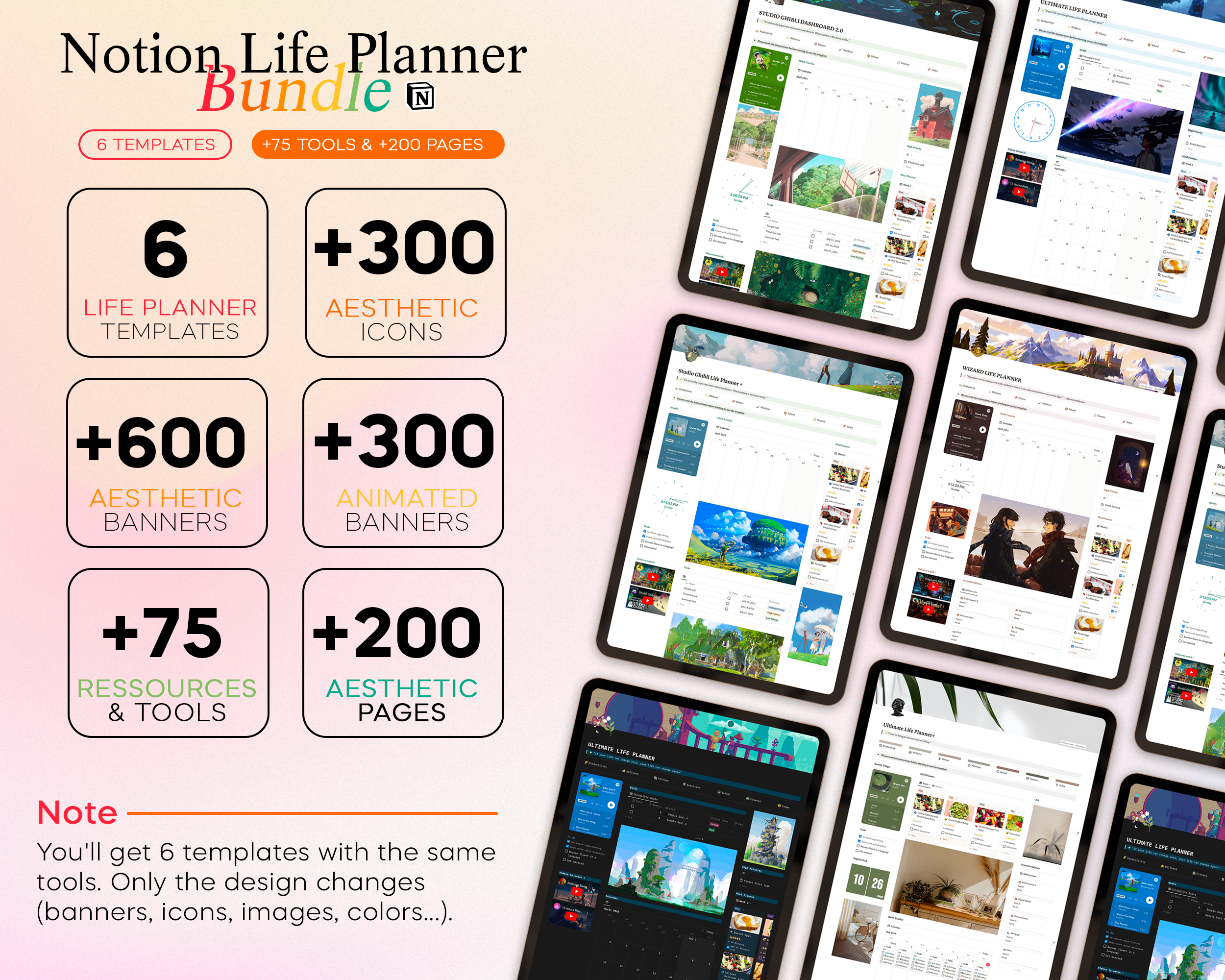 Ultimate Life Planner Bundle (6 templates)