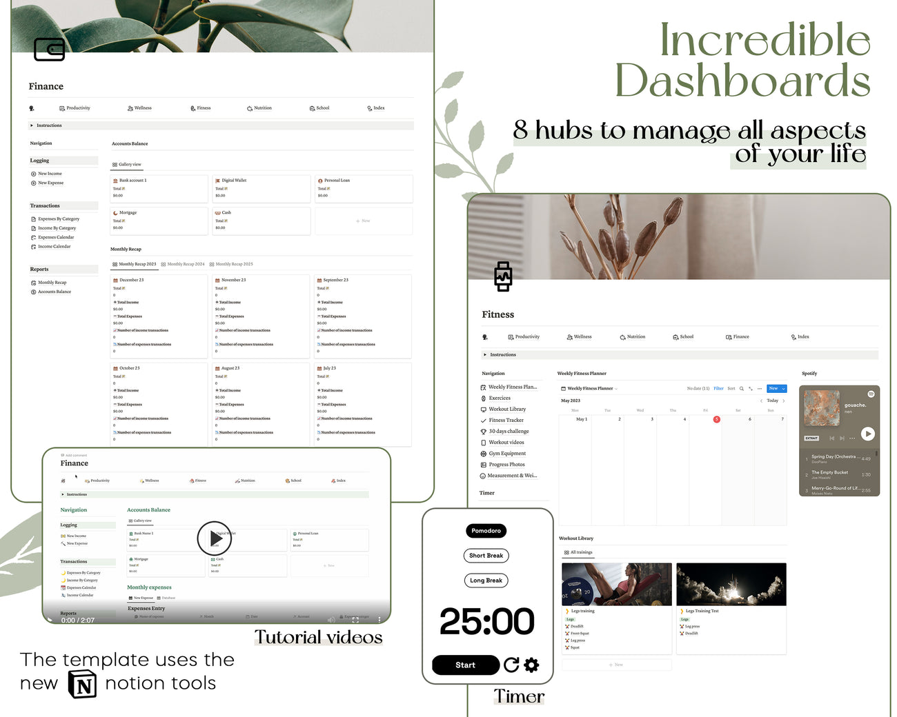Allinone Life Planner Notion Template