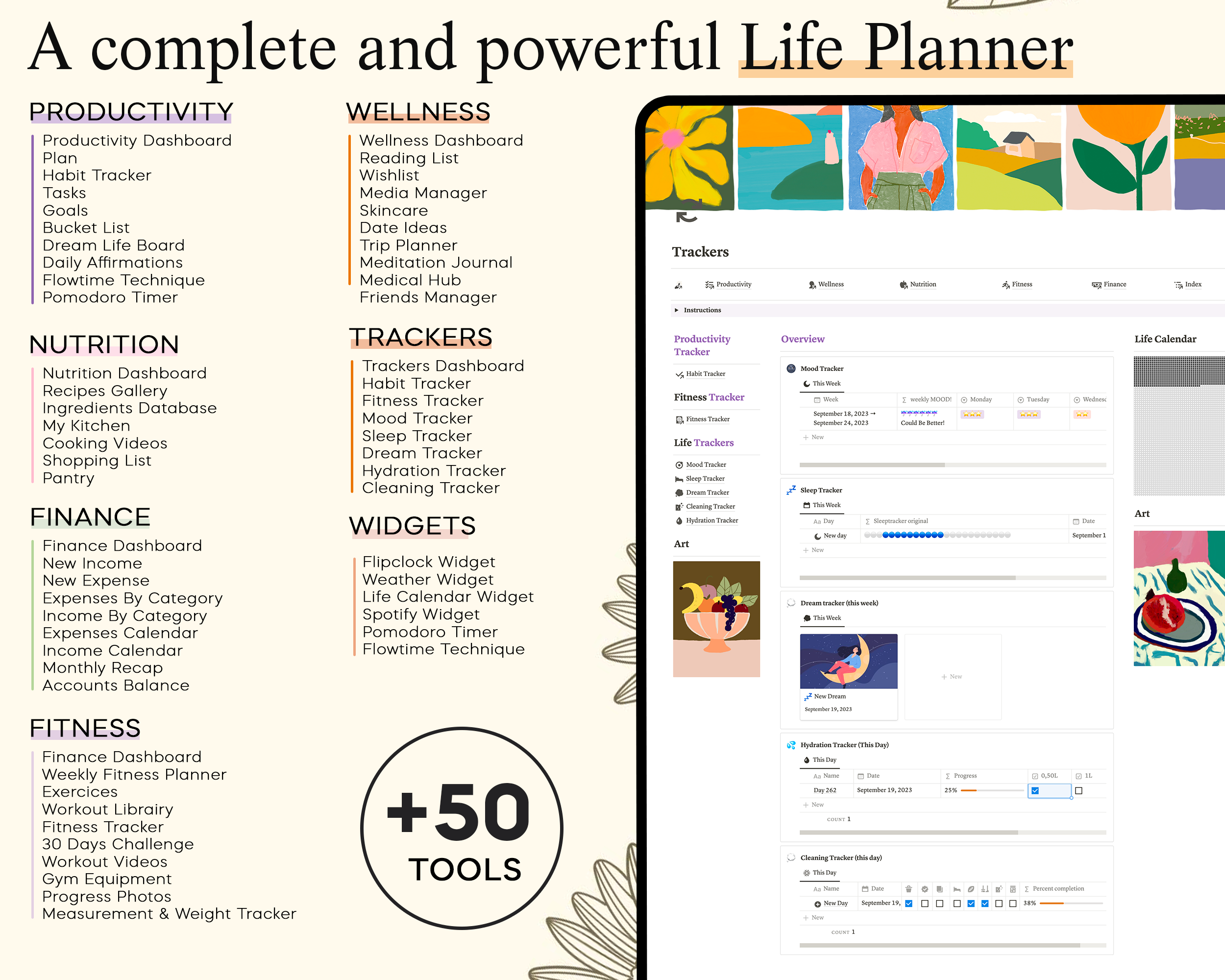 Life Planner Notion Template