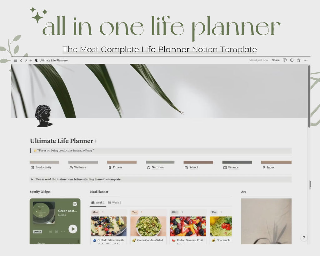 aesthetic notion template
