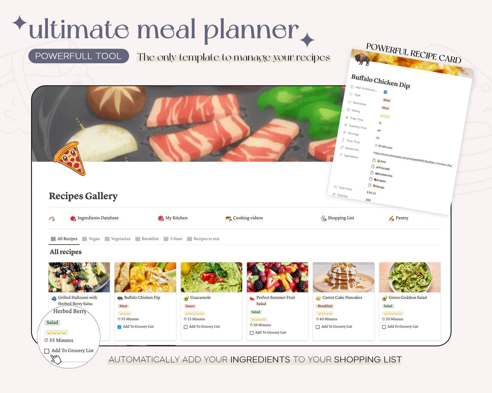 Ultimate Meal Planner Notion Template