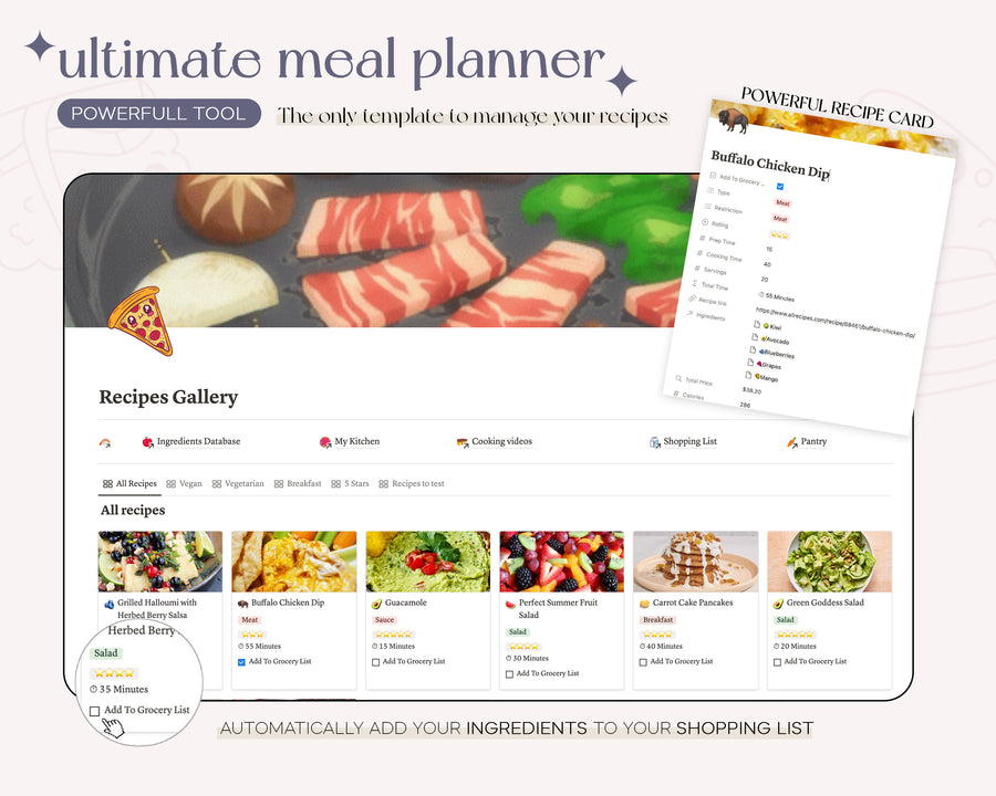 Ultimate Meal Planner Notion Template