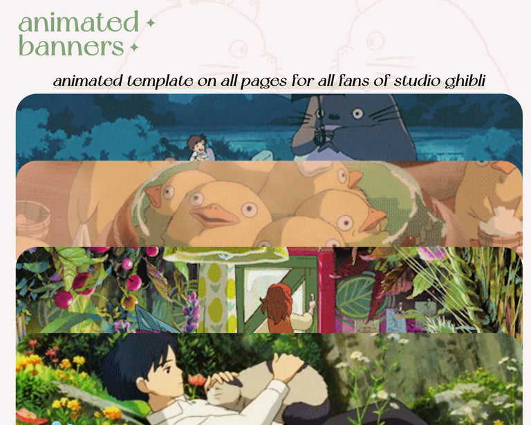 studio ghibli notion templates